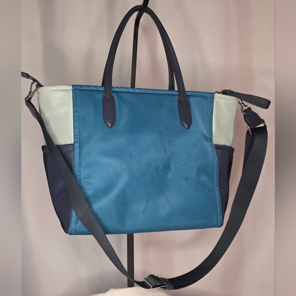 Kate Spade Teal and Cream Tote - Picture 4 of 11